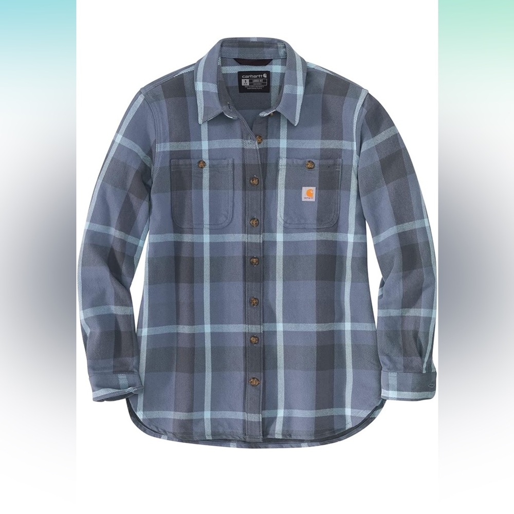 Carhartt Women's Rugged Flex Loose Fit Heavyweight Twill Flannel